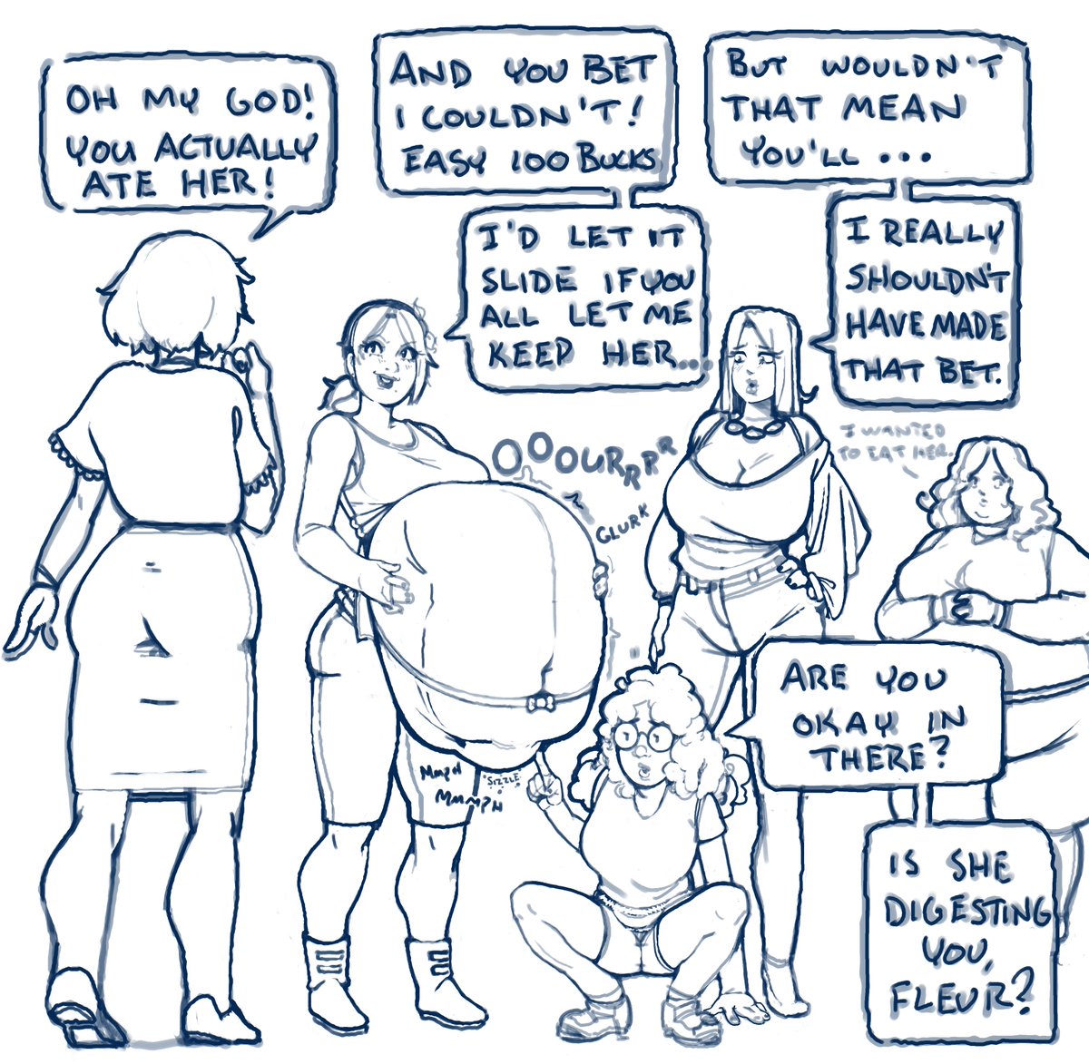 gulpt_'s tweet photo. Pick your friends carefully, because your life is in their hands when you fall into the clutches of a greedy girl gut. https://t.co/ty6XKlWV0G