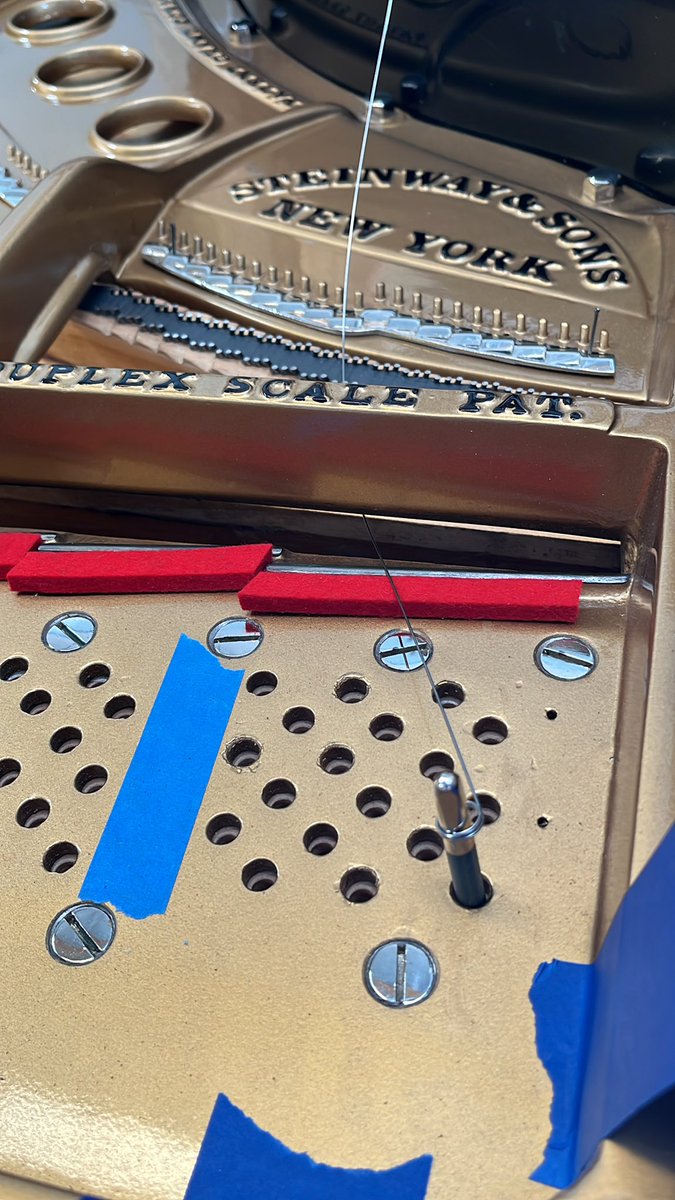 evanaustinauthr's tweet photo. It begins. #grandpiano #steinwaypiano #pianotechnician #restring https://t.co/epwlOdBOB8