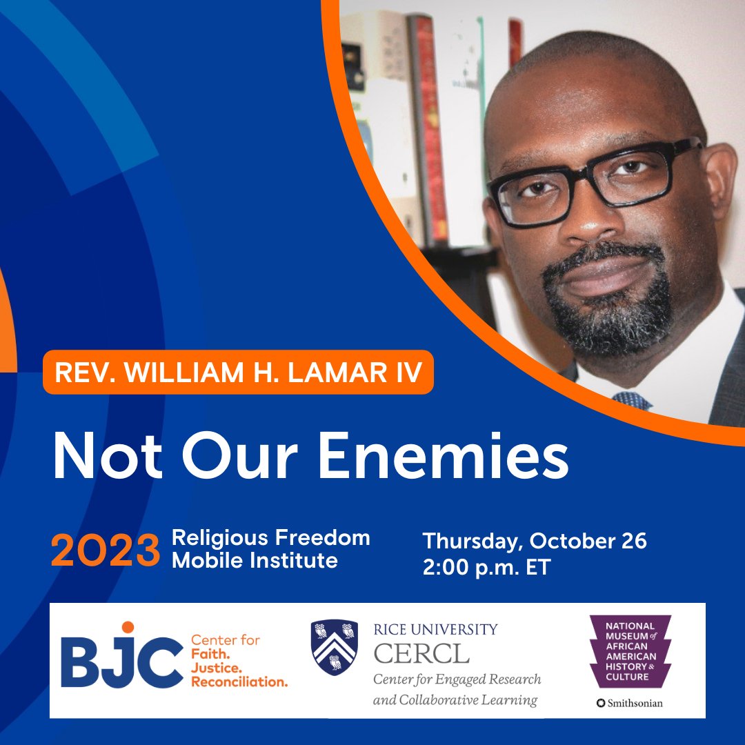 Session two presenter: The Rev. William H. Lamar IV with a presentation titled “Not Our Enemies.” @WilliamHLamarIV