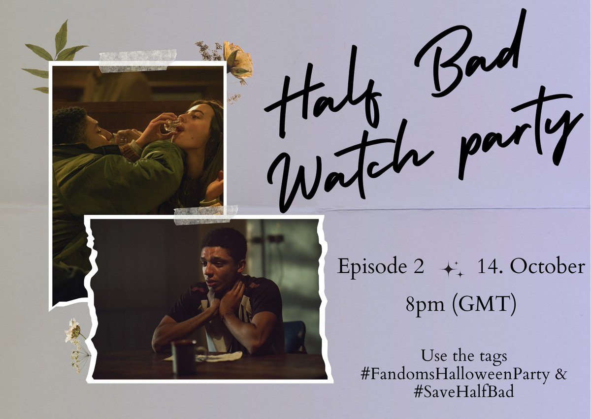 Happy watching! #FandomsHalloweenParty #SaveHalfBad