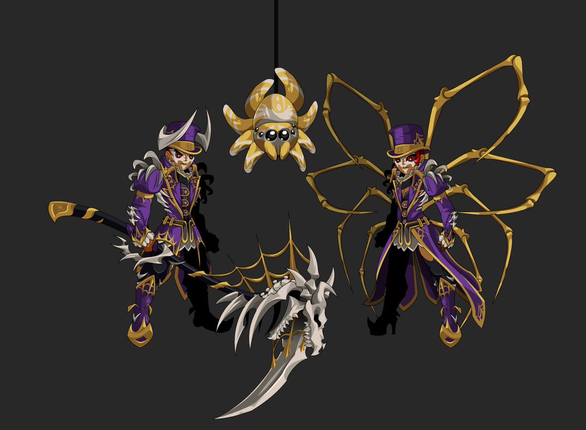 TyroniusAQW's tweet photo. What a tangled web we weave when first we practise to deceive 🕸️🕷️🎩"Web Master" commissioned by @eodaAQW Thank you for the support and patience 🙇‍♂️👍 @Alina_AE @ArtixKrieger #AQWcommission https://t.co/6f6sadZlxl