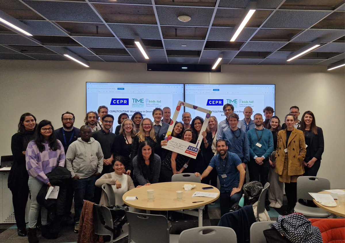 Fantastic first day at the TIME-CEPR-TCD Workshop in Development Economics at Trinity College, University of Dublin. #TCDEconResearch  #cepr_org
