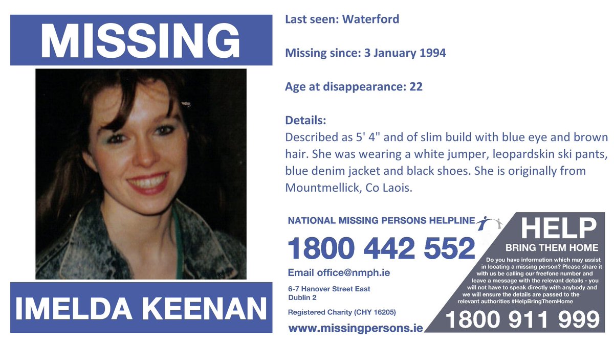 clyons_wilts's tweet image. Please share this month’s appeals displayed by @GraftonBarber on their digital screens in collaboration with @nmph_ireland. Thank you for your continued support #HelpBringThemHome

Please note: Appeals must not be recreated by digital creators for use on their own social media