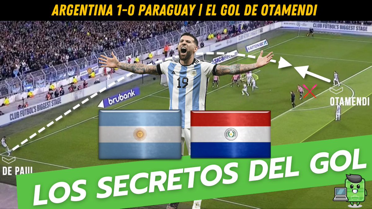 DirFut_es's tweet photo. 🕵️‍♂️  Los secretos del gol de Otamendi | Argentina 1-0 Paraguay

🎥  https://t.co/HiHRravnby

✍️  https://t.co/9RK16MF5D1 https://t.co/qDpvcDOdvq
