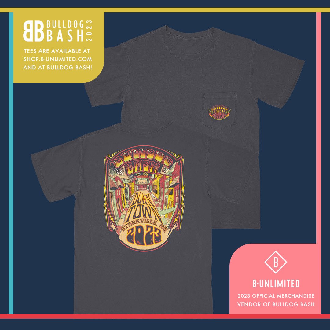 MSU Bulldog Bash™ (@msubulldogbash) on Twitter photo Whatcha Say you get some <a href="/MSUBULLDOGBASH/">MSU Bulldog Bash™</a> 2023 merchandise? 👕
B. Unlimited will have these shirts available on their website as well as via the Linktree in our bio until October 23rd at midnight.💻 Come see B. Unlimited at our Maroon Market for these shirts & much more! 🎉 Whatcha Say you get some <a href="/MSUBULLDOGBASH/">MSU Bulldog Bash™</a> 2023 merchandise? 👕
B. Unlimited will have these shirts available on their website as well as via the Linktree in our bio until October 23rd at midnight.💻 Come see B. Unlimited at our Maroon Market for these shirts & much more! 🎉