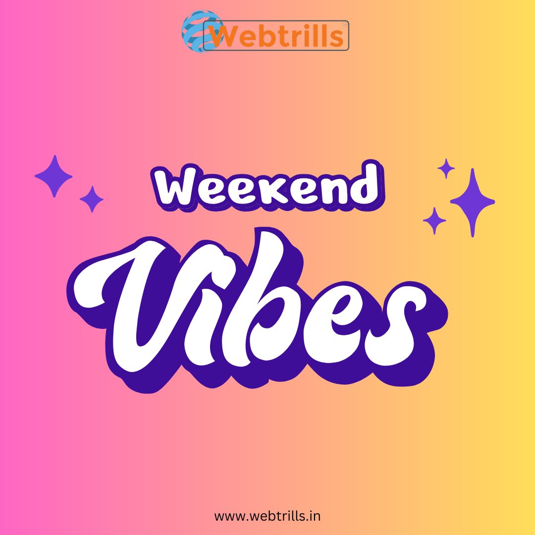 Happy Weekend Everyone
.
#webtrills #happyweekend #weekendishere #saturday #SaturdayVibes #saturdaymorning #enjoyweekend #goodmorning