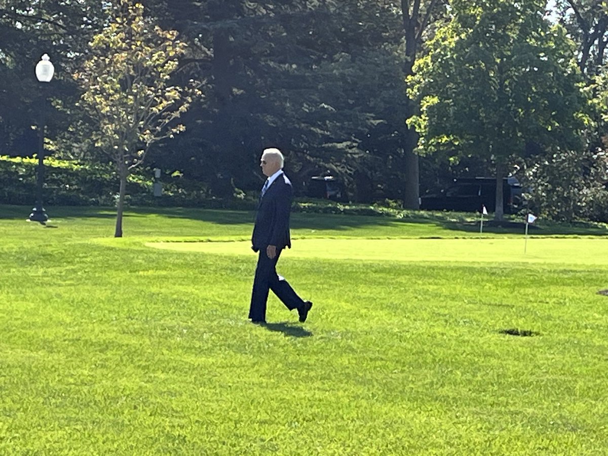 Potus heading north without responding to questions about Israel’s evacuation order and his conversations with families of American hostages