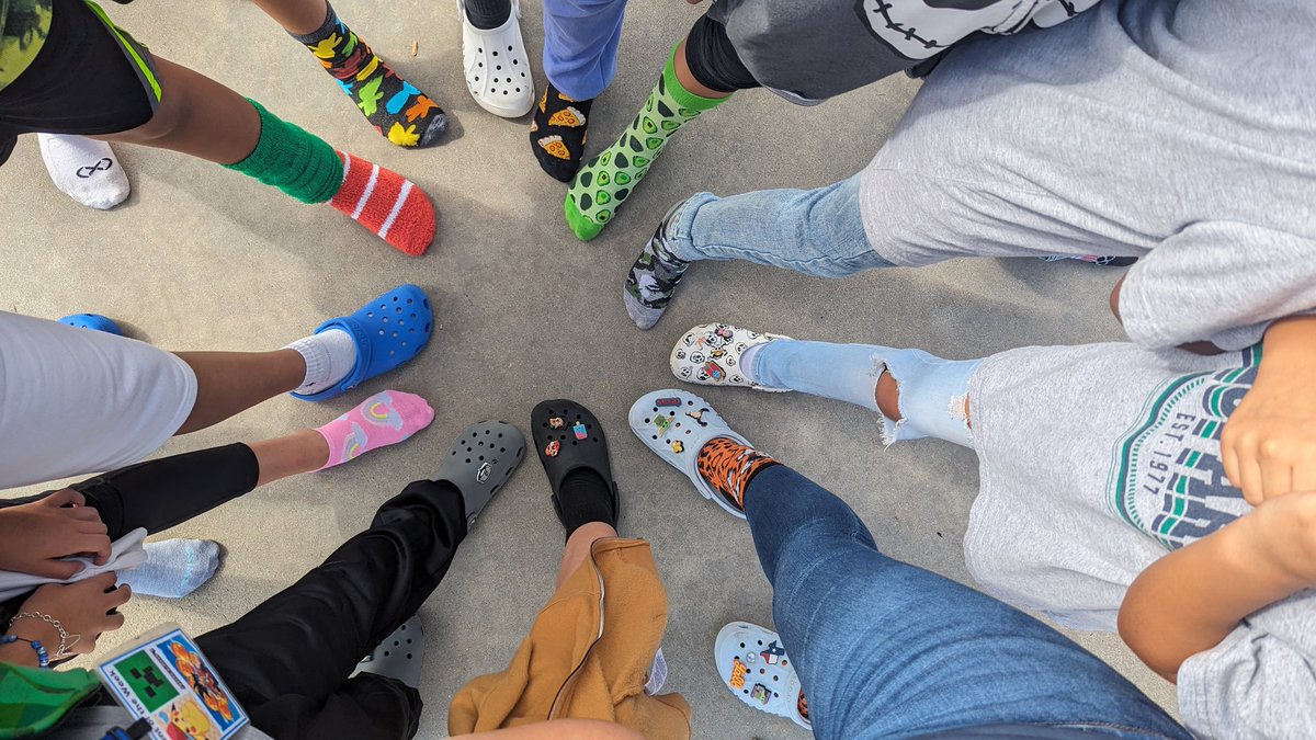 Our service project "Socktober" is going great! We reached our goal of 10 pairs of socks to donate last week, so today we are rocking our crazy socks or Crocs! <a href="/CFISDLieder/">Lieder Elementary</a> <a href="/CyFairISD/">Cypress-Fairbanks ISD</a> #liederleopards #leaderinme #socktober 🧦