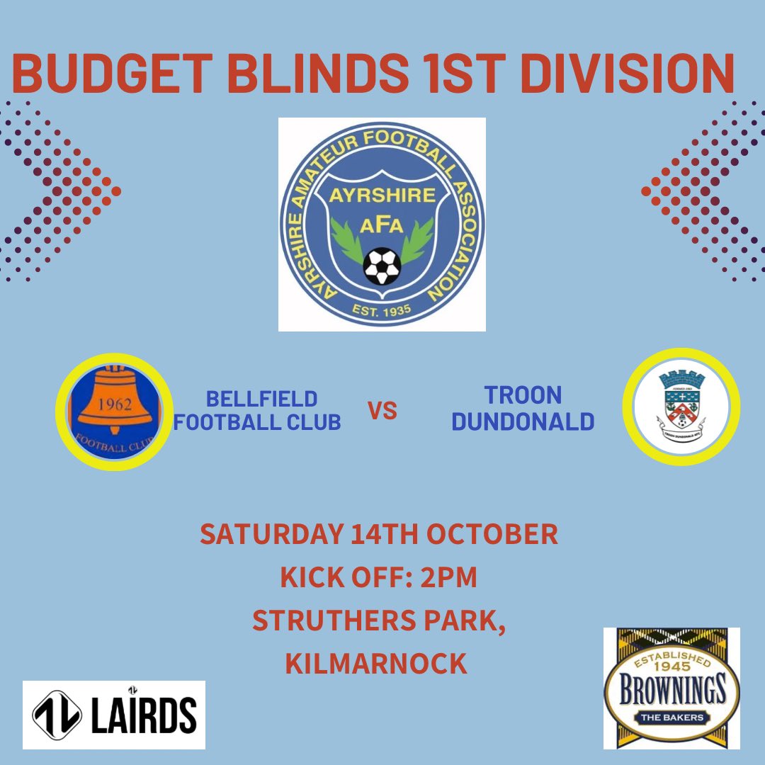 We try again this weekend against Bellfield Football Club. Come and support the boys! ⚽️