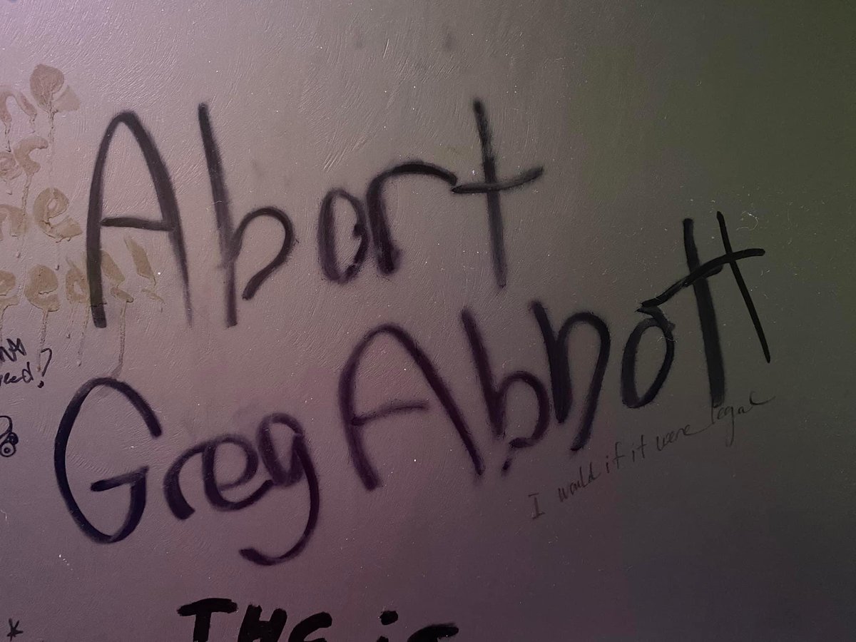 Seen in restroom stall. Subscript: I would if it were legal. #abortabbott