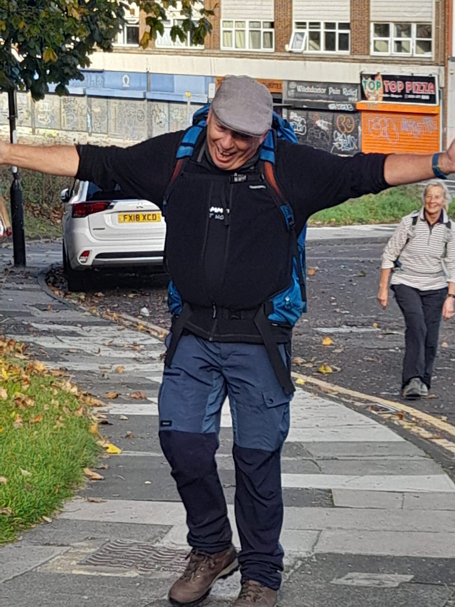 Celebrations as I finished my walk from Peckham to Gateshead in support of <a href="/oasiscomhousing/">Oasis Community Housing</a>  and all  618.0km/384.0mi using 54 <a href="/SlowWaysUK/">Slow Ways</a> routes