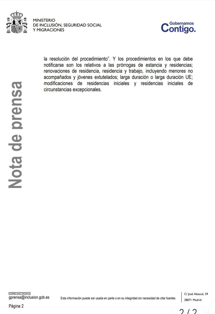 AUGC Fiscal y Fronteras (@augc_fiscal) on Twitter photo Ministerio Inclusión amplía la seguridad de las personas
extranjeras mientras renuevan, prorrogan o
modifican su documentación. Seguirán en situación administrativa regular hasta
que se resuelva el procedimiento. inclusion.gob.es/w/inclusion-am… <a href="/AUGC_Comunica/">AUGC Guardia Civil 🇪🇸</a> Ministerio Inclusión amplía la seguridad de las personas
extranjeras mientras renuevan, prorrogan o
modifican su documentación. Seguirán en situación administrativa regular hasta
que se resuelva el procedimiento. inclusion.gob.es/w/inclusion-am… <a href="/AUGC_Comunica/">AUGC Guardia Civil 🇪🇸</a>
