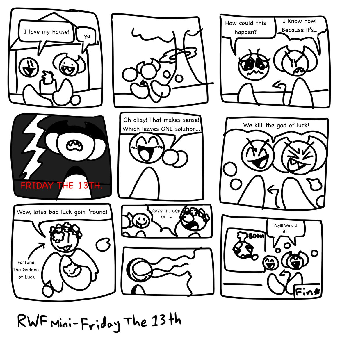 rayyhero_gaming's tweet photo. RAY'S WORLD FOREVER #2 - FRIDAY THE 13TH
(Kinda.. sorta... this is more of a mini comic for the funnies)
#RaysWorld #RaysWorldForever #RWF https://t.co/pF6z1MKnes