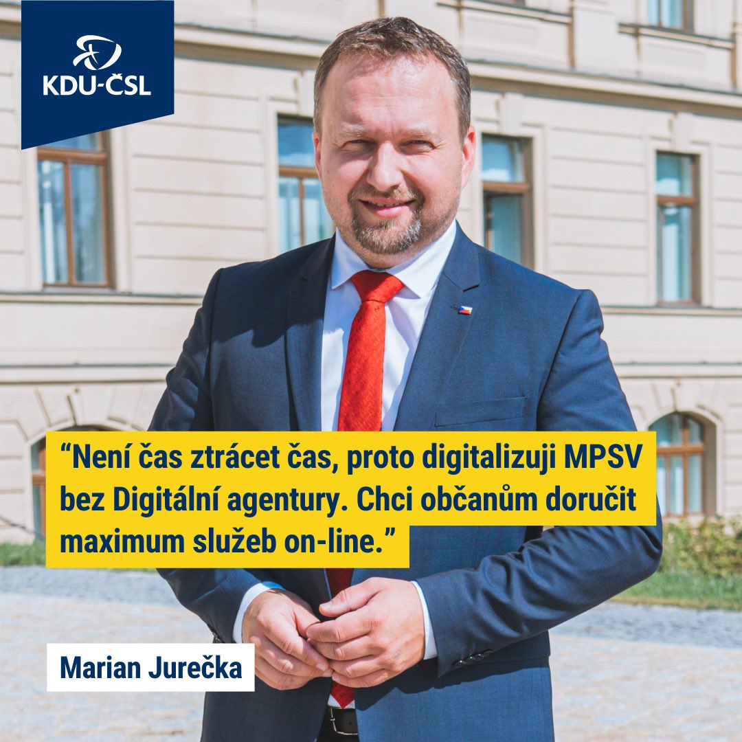 MJureka's tweet photo. 1/8 Když jsem převzal @mpsvcz, bylo v digitalizaci minimálně o dekádu pozadu. To jsem se rozhodl změnit a taková věc nejde bez odborníků. Přivedl jsem je konečně do státní správy a mezi nimi i Karla Trpkoše, který v IT pracuje 20 let a digitalizoval největší systémy v ČR. https://t.co/6Cu8EOcolw
