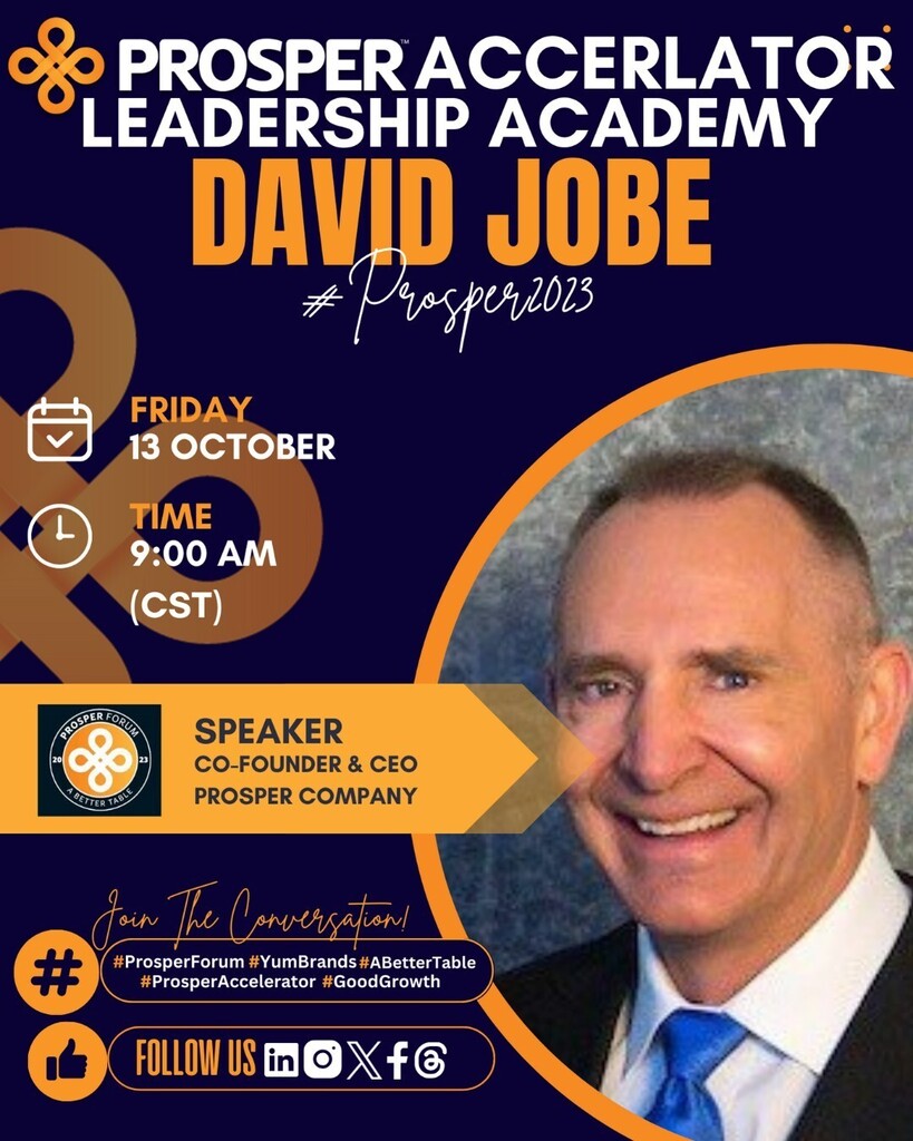 'It's About Connecting People Together, and Helping The Next Generation Of Industry Leaders Get Together and Help Each Other Grow and Prosper!' -David Jobe, Prosper Forum

#Prosper2023 #ProsperAccelerator #LeadershipAcademy #GoodGrowth instagr.am/p/CyWMy43MaWg/