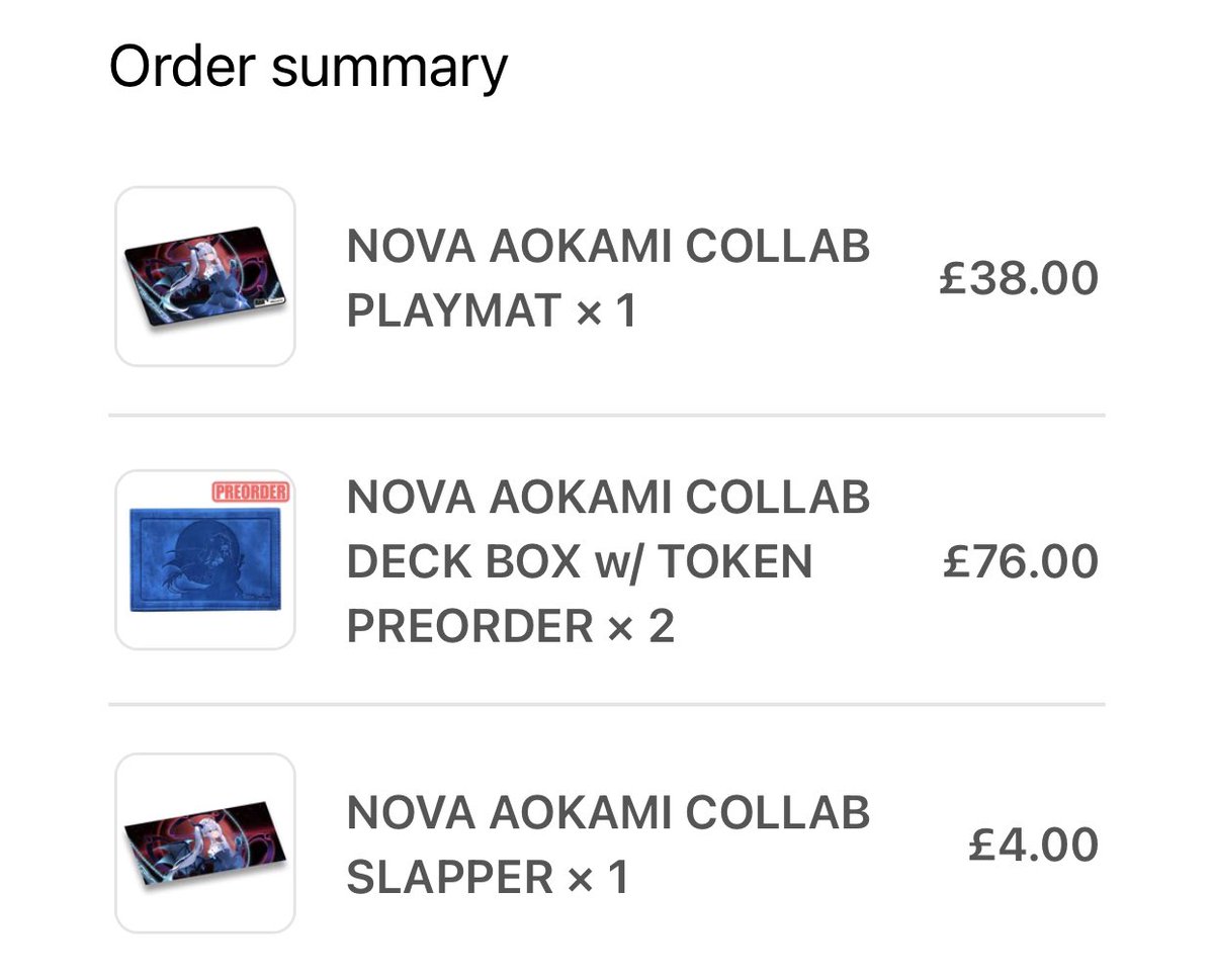 LeeroyLancer's tweet photo. @NovaVReverie Order placed 😊 https://t.co/jreDYHPYya