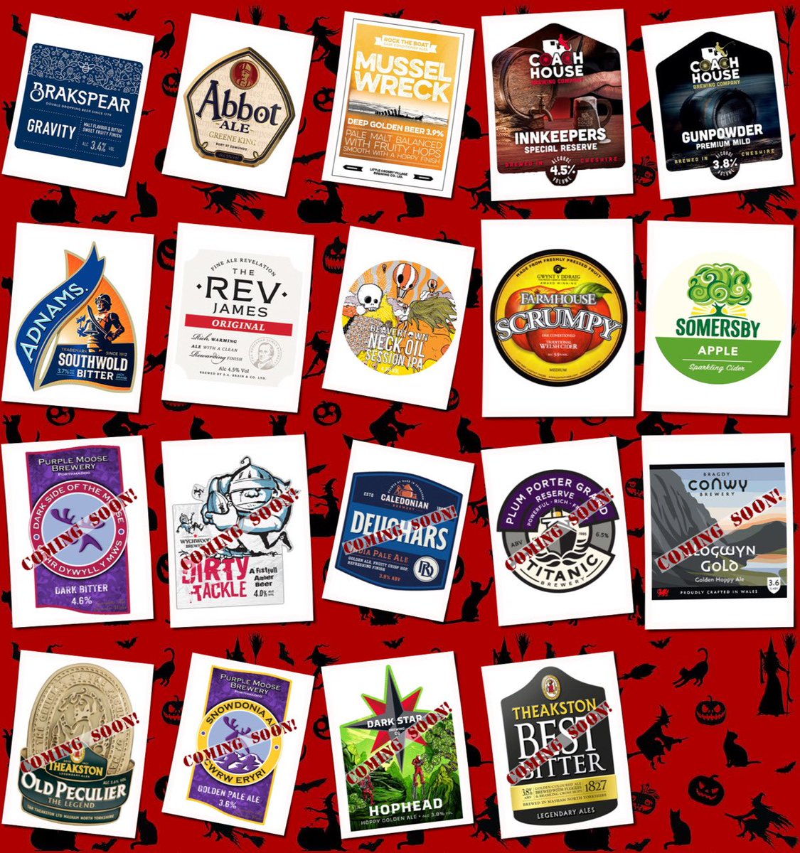 Irby Mill Pub (@irbymill) on Twitter photo On the bar today!
Beer Board: goo.gl/bw5kJF
<a href="/BrakspearBeer/">Brakspear Beer</a> <a href="/greeneking/">Greene King</a> <a href="/RockTheBoatAle/">RockTheBoat Brewery</a> <a href="/CoachHouse91/">Coach House Brewery</a> <a href="/Adnams/">Adnams Southwold</a> <a href="/brainsbrewery/">Brains</a> <a href="/BeavertownBeer/">Beavertown Brewery</a> <a href="/Gwyntyddraig/">gwyntcider</a> <a href="/Somersby/">Somersby</a>
#RealAleFinder ā¦<a href="/LivBeerCo/">Liverpool Beer Collective</a>ā© On the bar today!
Beer Board: goo.gl/bw5kJF
<a href="/BrakspearBeer/">Brakspear Beer</a> <a href="/greeneking/">Greene King</a> <a href="/RockTheBoatAle/">RockTheBoat Brewery</a> <a href="/CoachHouse91/">Coach House Brewery</a> <a href="/Adnams/">Adnams Southwold</a> <a href="/brainsbrewery/">Brains</a> <a href="/BeavertownBeer/">Beavertown Brewery</a> <a href="/Gwyntyddraig/">gwyntcider</a> <a href="/Somersby/">Somersby</a>
#RealAleFinder ā¦<a href="/LivBeerCo/">Liverpool Beer Collective</a>ā©