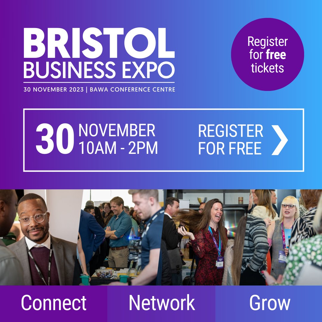 ExpoBristol's tweet photo. Gather leads and network to support future sales and marketing at the upcoming Bristol Business Show! Interested in exhibiting? 📣 Call us on 0845 139 9301 or go to https://t.co/oXIOZezBnn for details on how to book a stand! https://t.co/2YFmZ8XZXR