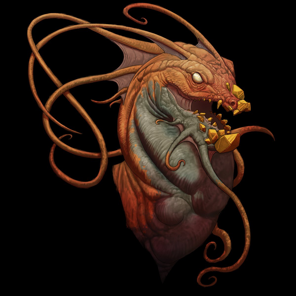 ffutureghost's tweet image. Here's another Gemstone Dragon portrait for an upcoming @helloMCDM project. 

#art #illustration #dragons #ttrpg
