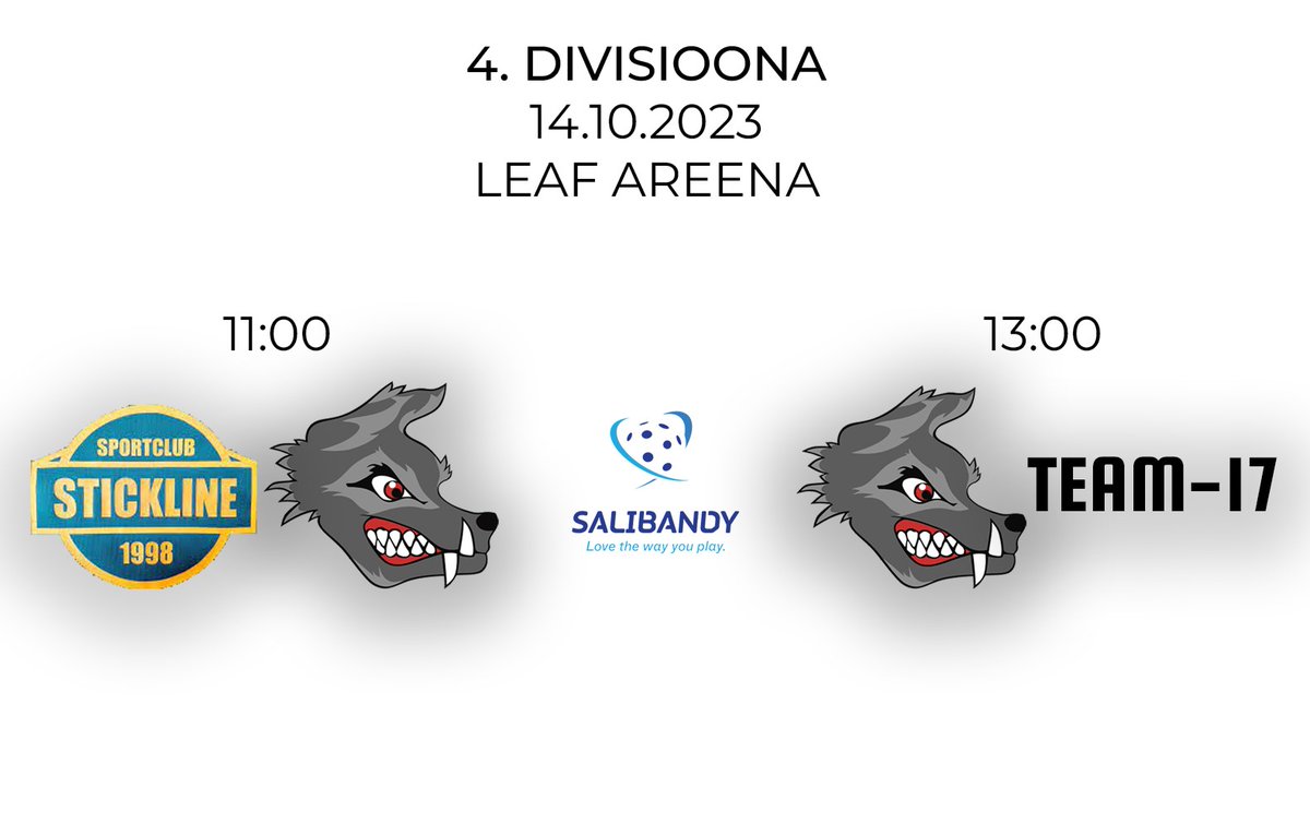 SC_Wolves's tweet photo. Myös säbäkakkonen on huomenna tulessa, kun pisteistä väännetään Leafillä kello 11 ja 13 alkavissa otteluissa.
Kauden avausturnauksessa kaksi viikkoa sitten SCW taipui ensin Yrmyille mutta onnistui saaristoderbyssä niistämään pisteet KIK:ltä.
#SCWolves #salibandy #SB4div https://t.co/Ysfy7q2MQW