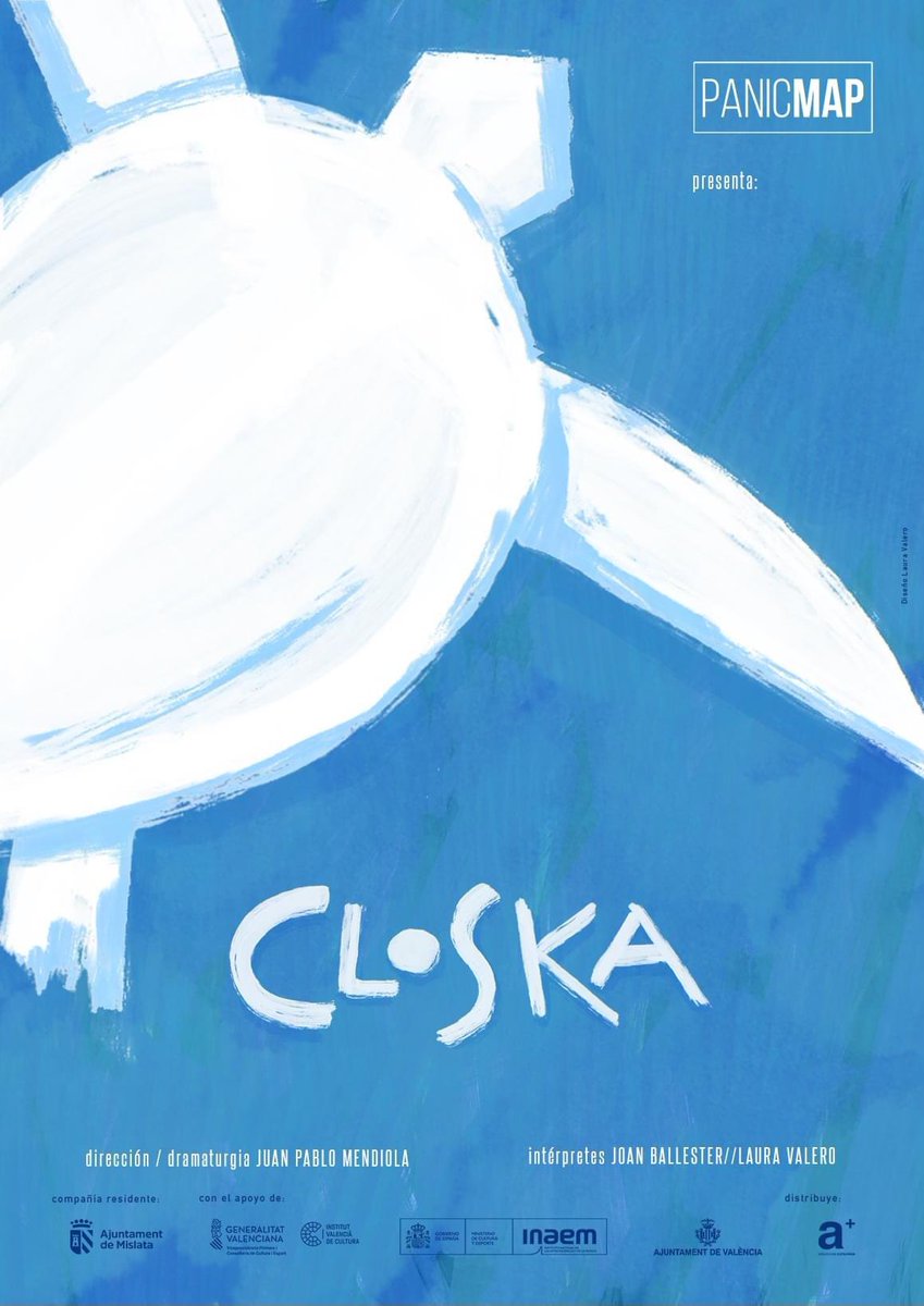 En abril comenzamos con mucha ilusión un nuevo proyecto. En unos días verá la luz.

Closka, de Juan Pablo Mendiola (<a href="/panicoescenico/">Juan Pablo Mendiola</a>)
con Laura Valero y Joan Ballester Garcia

Este es el cartel que ha diseñado Laura Valero.
