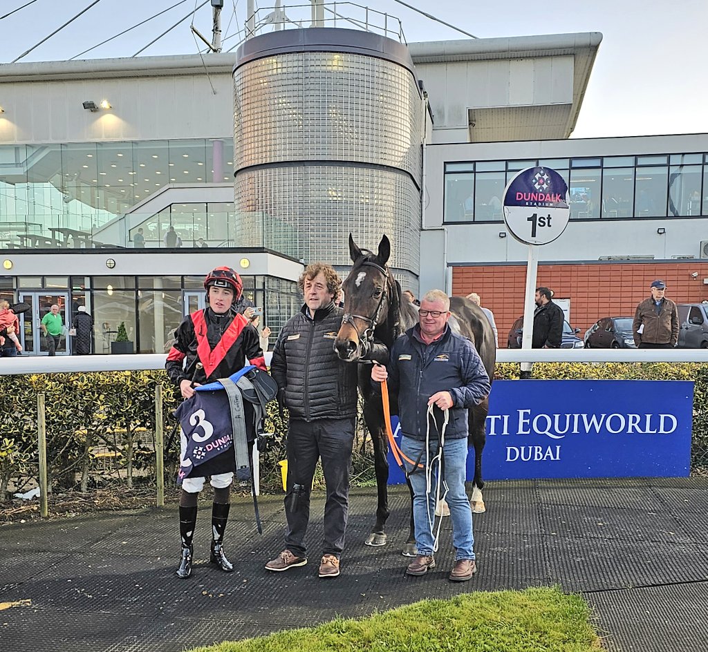 MIGDAM wins the <a href="/InjuredJockeys/">IRISH INJURED JOCKEYS</a>  Handicap

Double on the night for <a href="/adomcguinness1/">Ado McGuinness Racing</a> 
Ridden by <a href="/Adamcaffrey24/">Adam Caffrey</a> 
Owned by Dooley THoroughbreds &amp; J Fairhurst &amp; Paul Riley