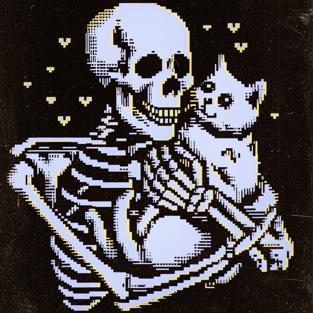 pixelord's tweet photo. GM 💀🖤
For Friday the 13th, I have partnered with @MagicEden
FREE Open Edition mint.  

1 lucky collector will also WIN my rare 1/1  
- collect an Edition 
- repost this tweet 
- comment with the edition you minted along with your wallet address.  

link⬇️
