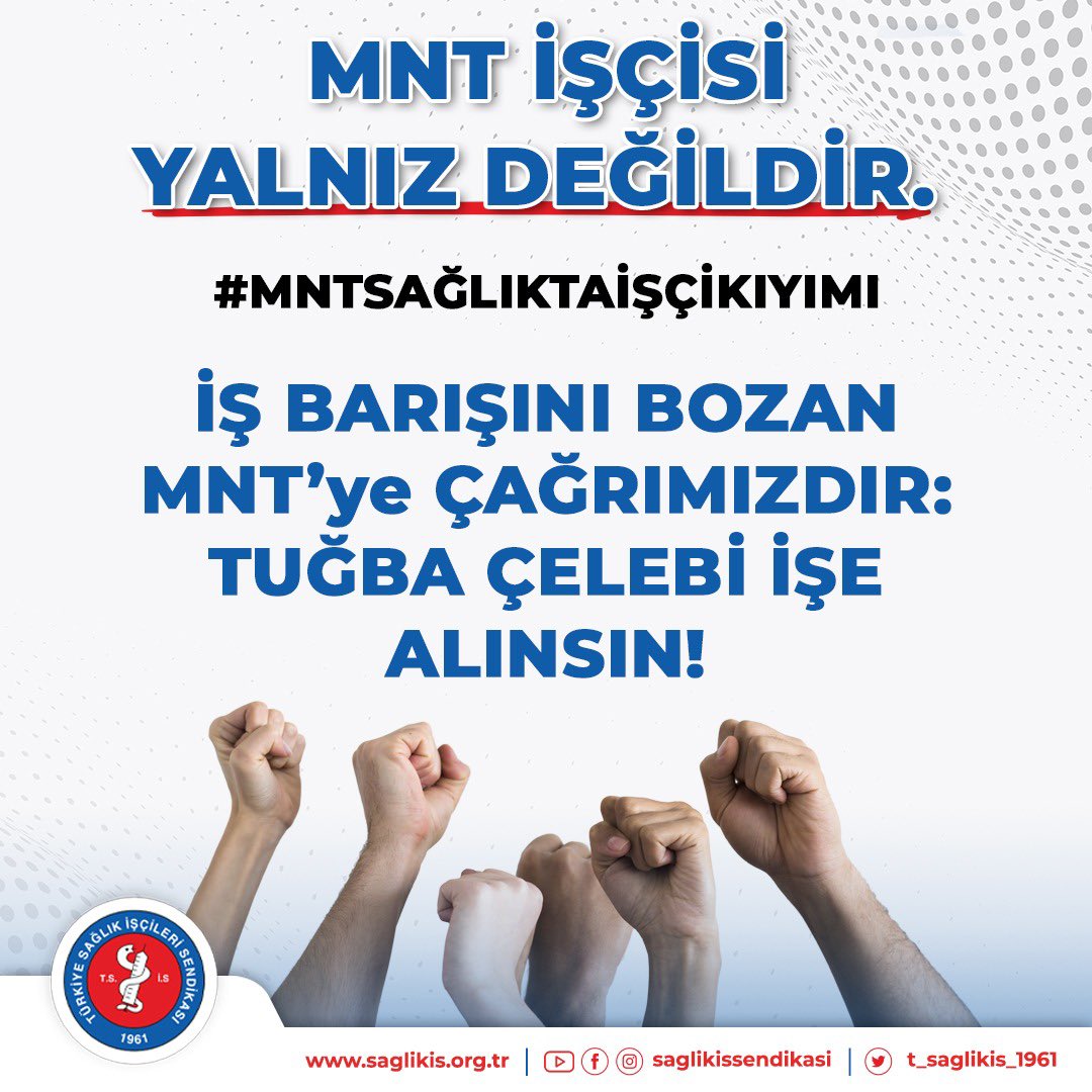 #MNTSAĞLIKTAİŞÇİKIYIMI