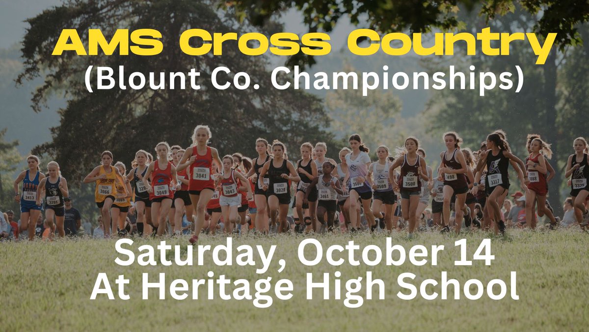 AMS_Tornadoes's tweet photo. 🚨WARNING! WARNING!!🚨
The AMS Cross Country Team is heading to the Blount County Championship tomorrow!!! Be prepared for some major winds! #FlashRunning #WeAreAlcoa https://t.co/eG5FyzuBnL