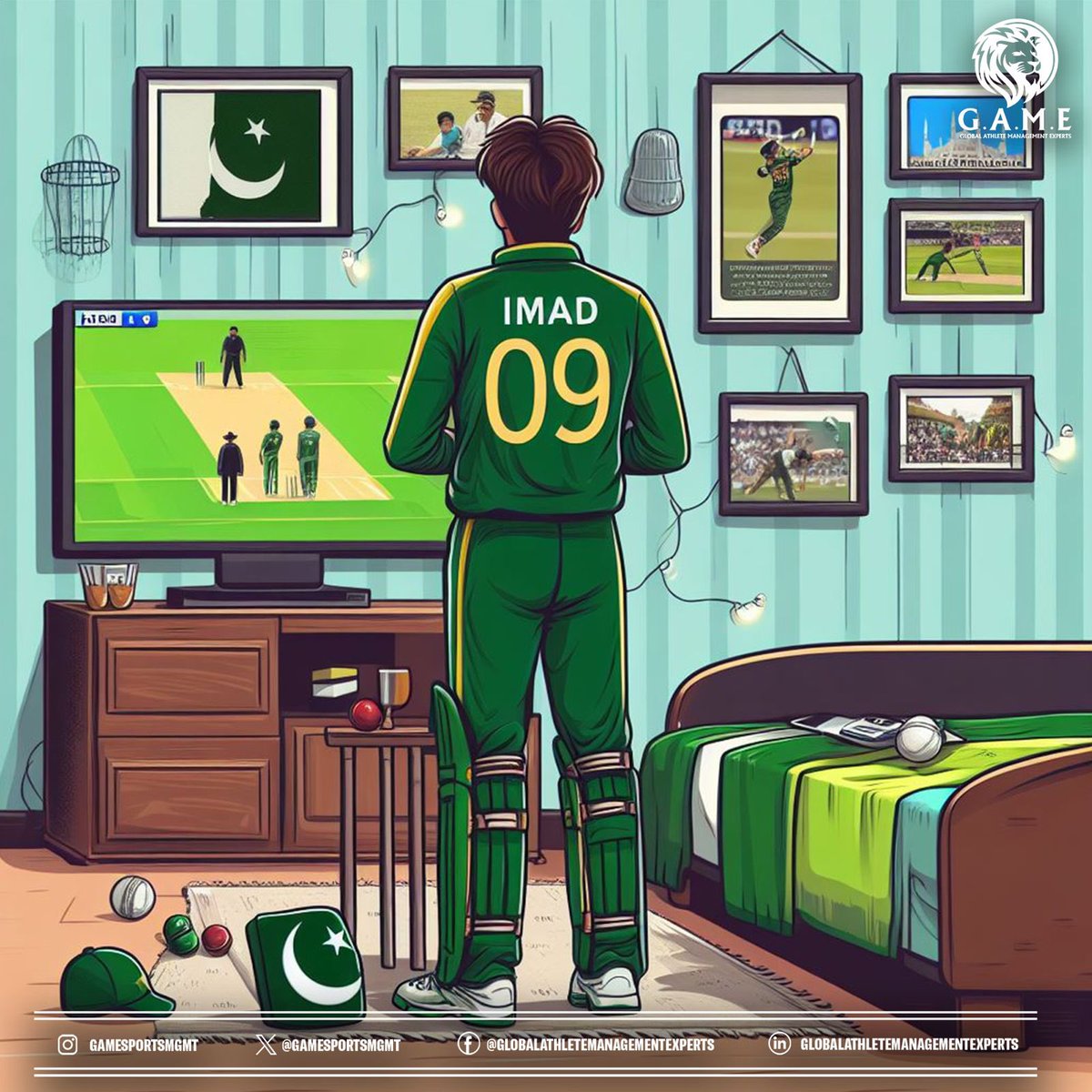 Backing our boys tomorrow as always! Let's win this one InshAllah 💚

#IamGAME #PAKvInd #WeAreGAME #PakistanZindabad