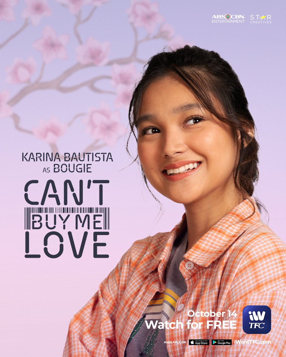 ofc_iwant's tweet photo. Meet BINGO's girl BFF! Realistic, hardworking at street smart! Abangan si KARINA BAUTISTA bilang BOUGIE sa #CantBuyMeLove! 🏷❤️  

See it first 48 HOURS IN ADVANCE this OCTOBER 14, 9PM on iWantTFC! Watch for FREE!  

@StarCreativesTV @ABSCBN @MissKareee https://t.co/0MLAce5KUg