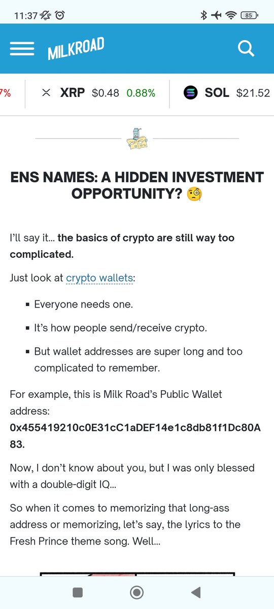 LinasLekavicius's tweet photo. Today on Milk Road (one of the biggest newsletters on crypto, probably around 300-500k subscribers) https://t.co/GRYmQBLuKw