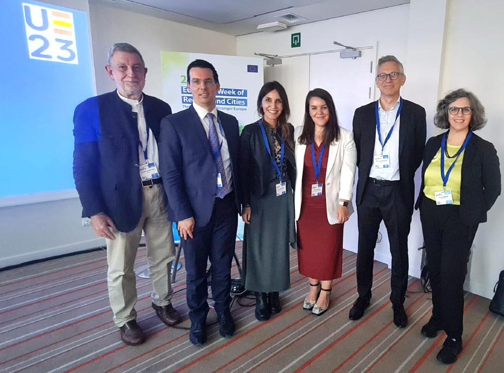 Great joint session at #EURegionsWeek <a href="/mitecogob/">Transición Ecológica y Reto Demográfico</a>  <a href="/ESPON_Programme/">ESPON</a> to reflect on one of the priorities of the @eu2023es: role of small and medium-sized cities &amp; territorial cohesión 🏡

📅We will continue in #ESPONWeek 15/16 nov in Cuenca

Register now 👇
espon.eu/cuenca
