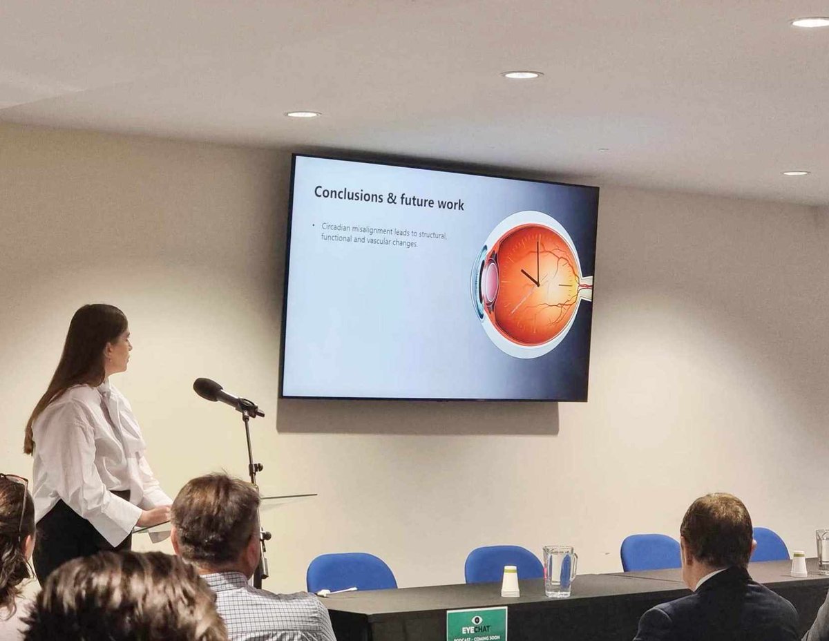 I was thrilled to present my poster at the #WorldSightDay2023 Belfast meeting yesterday and talk at #POD2023 today! A massive thanks to the organisers for putting together yet another fantastic meeting, one of my favourites every year! #retinarhythms