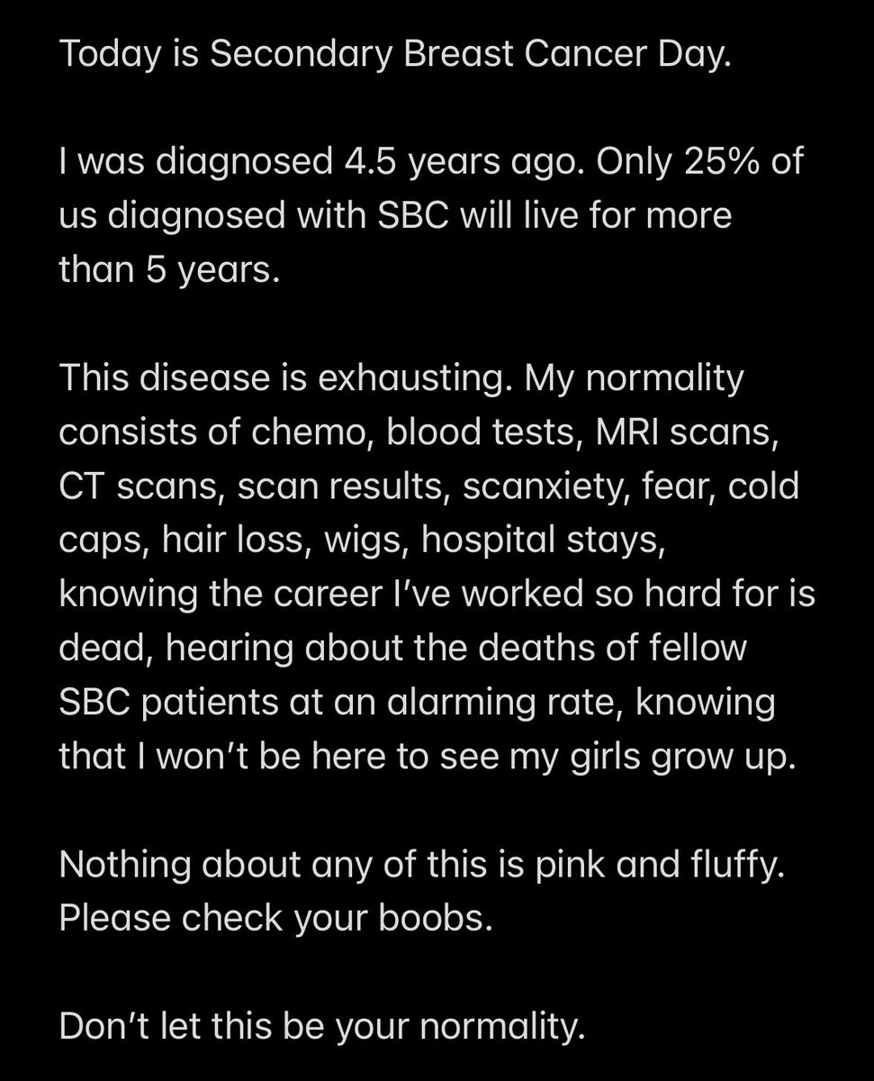 kate_rackham's tweet photo. #SecondaryBreastCancerAwarenessDay https://t.co/UhbKdT0KXH