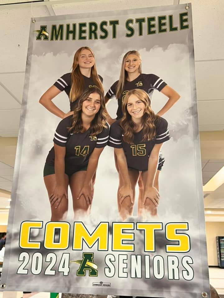 Lady Comets, Senior Night was AMAZING! Thank you to everyone who made this night so special yet again! We 💚💛 our Seniors!! #seniorcitizens #memories