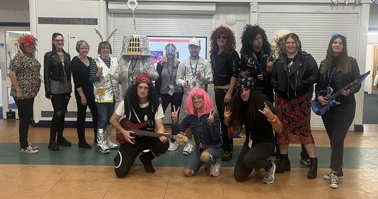 Wow!! Our robots @numbots and rockstars @TTRockStars day has been so much fun to raise awareness of improving maths fluency but most importantly having fun. Well done to @ChrisWearing2 for organising and a special well done to parents and carers for efforts with the costumes!