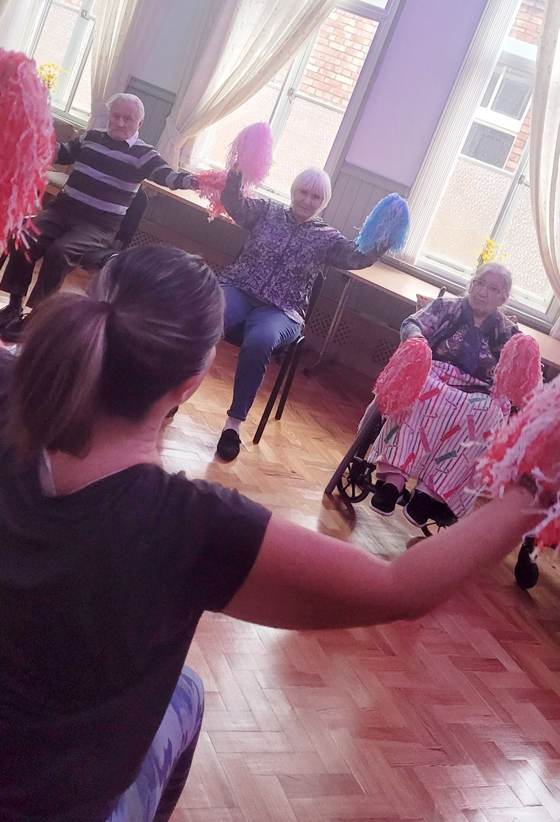 Today Louise from 'Move It or Lose It' visited Crosby House & did a fitness class with our lovely residents who really enjoyed it & they all did great! #exercsie #gettingfit #healthytime #moveitorloseit #ncctuk