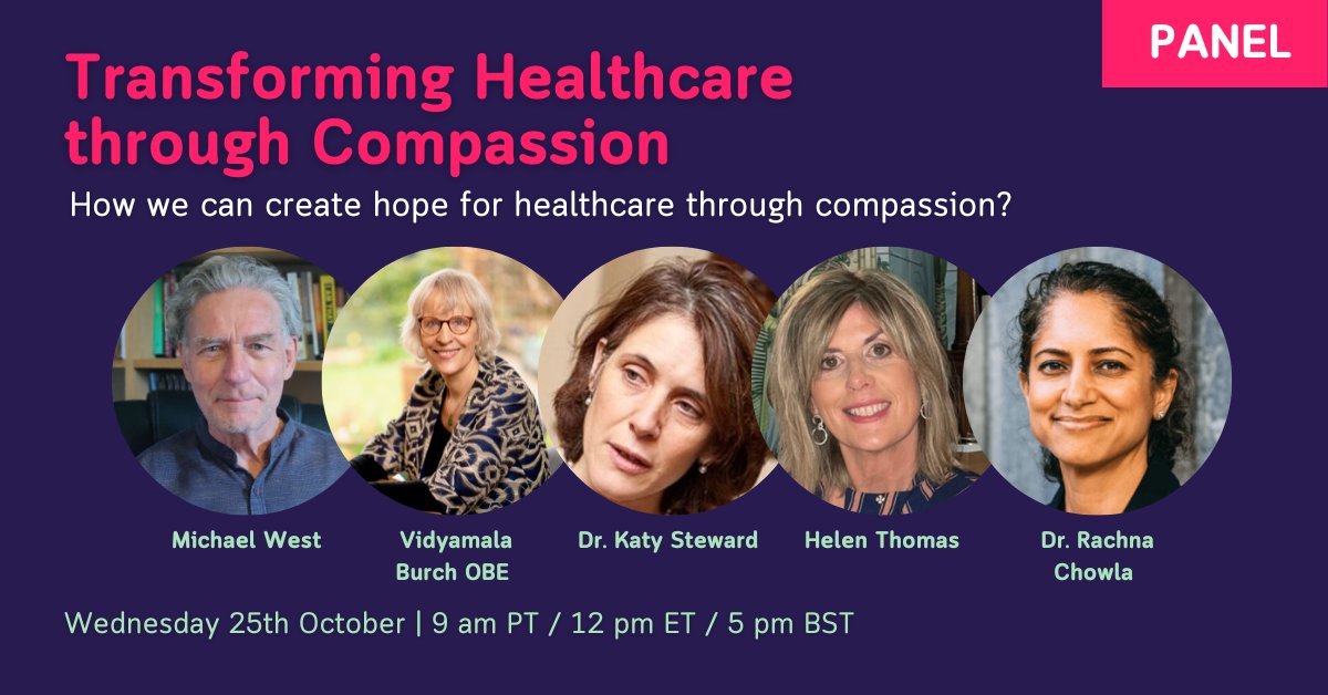 How we can create hope for healthcare through compassion? Join us for a panel discussion to understand the role all of us can play in helping to develop hope for healthcare through the deployment of compassion: globalcompassioncoalition.org/events/transfo… @WestM61 @KatySteward @rachnachowla
