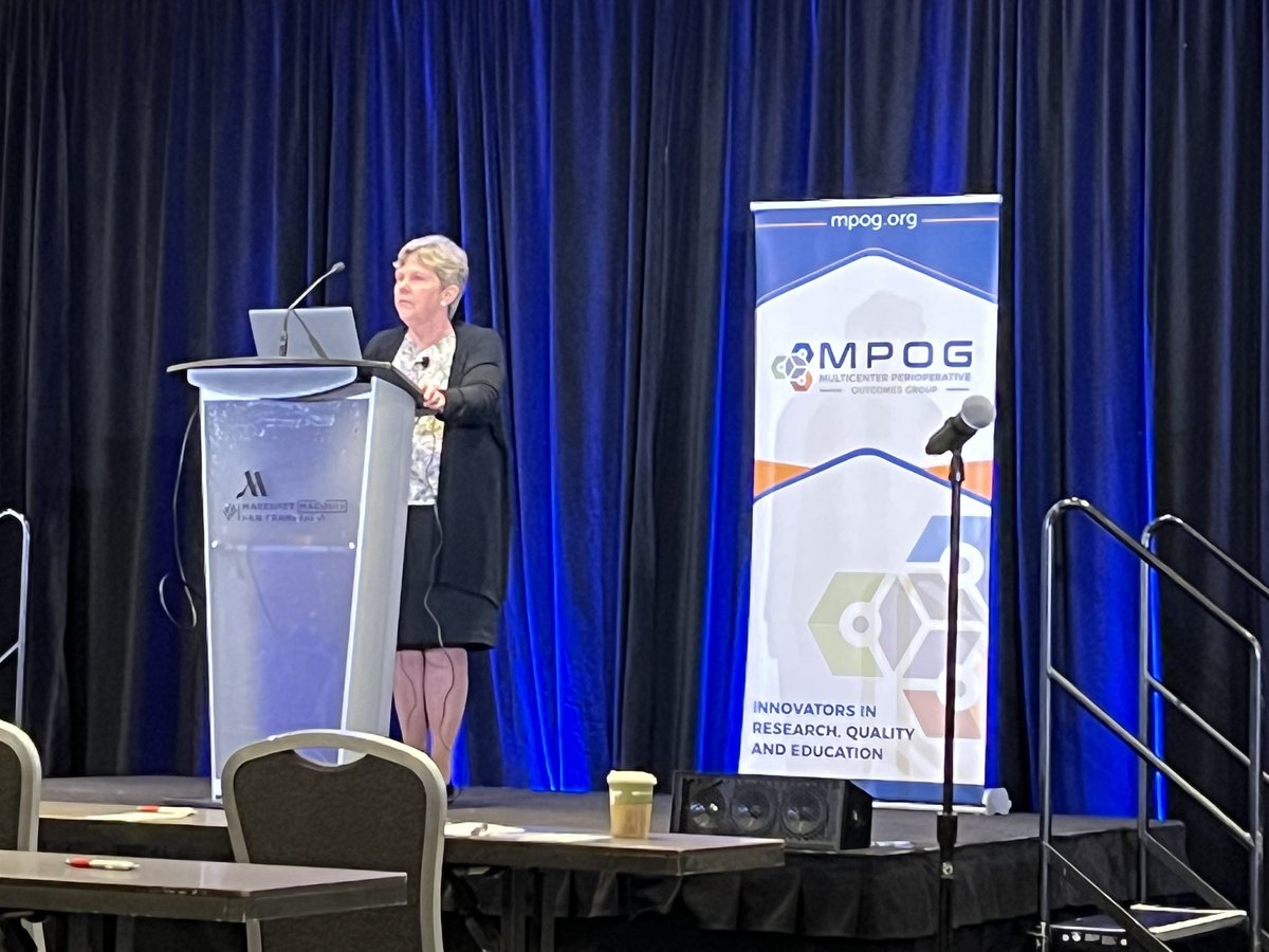 DrChenMD's tweet photo. I love all the work that @MPOGASPIRE is doing to contribute to anesthesia sustainability! Dr. Lucy Everett from @MGHanesthesia giving a great overview of the #MPOG quality measures. FGF above minute ventilation is environmentally wasteful, even during induction #ANES23 https://t.co/AVfMv07sQH