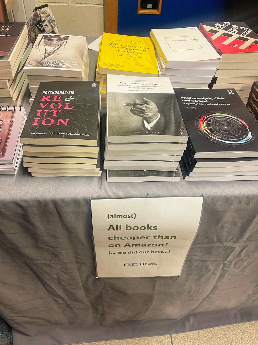 Honoured to have our first title ‘Psychoanalysis and Revolution’ at <a href="/FreudMusLondon/">Freud Museum London</a>’s Money and Psychoanalysis Conference and next to <a href="/Ossermania/">Ossermania</a>’s new book!