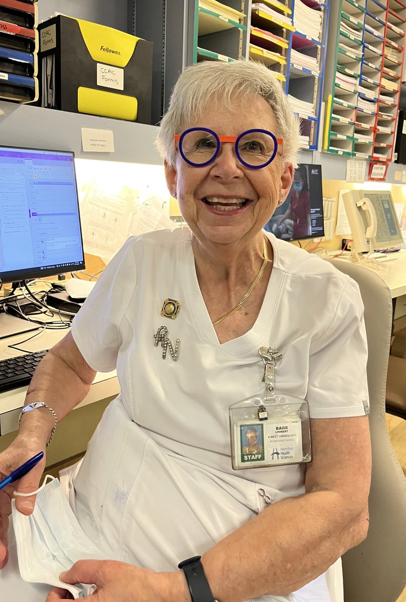 I have so many favourite #nurse friends, but Barb may be my very very favourite. 

At 80 years of age, she pours love, joy, energy, and detail into EVERY patient @HamHealthSci, & it shows. 

If I need care someday, I want Barb to take care of me! ♥️

#JoyInwork #NursesRock