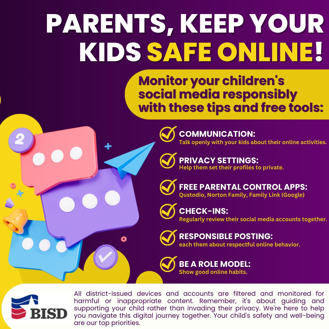 Parents, please be aware of your child's online activities! #bmtisdtech #internetsafety