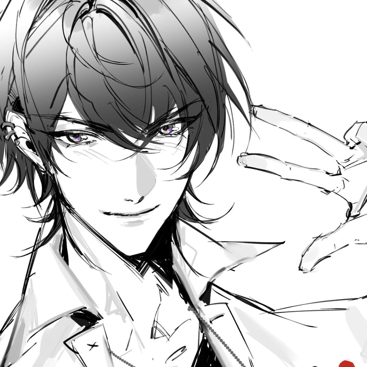 blueistblur's tweet photo. my pal @deciqm doodled my wife marius von hagen lu jinghe izumi kei yu sinu king tears of themis and i wanted to share it with you all https://t.co/jaxH3kmuN9