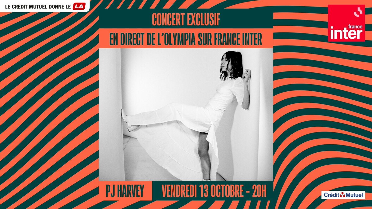 franceinter's tweet photo. Préparez-vous pour un moment magique : @PJHarveyUK est sur la scène de l' @OLYMPIAHALL, elle n'attend plus que vous
➡️ https://t.co/24LZ2NQE1m
#ConcertInter @JocelynInter https://t.co/BW0sUmCwIl