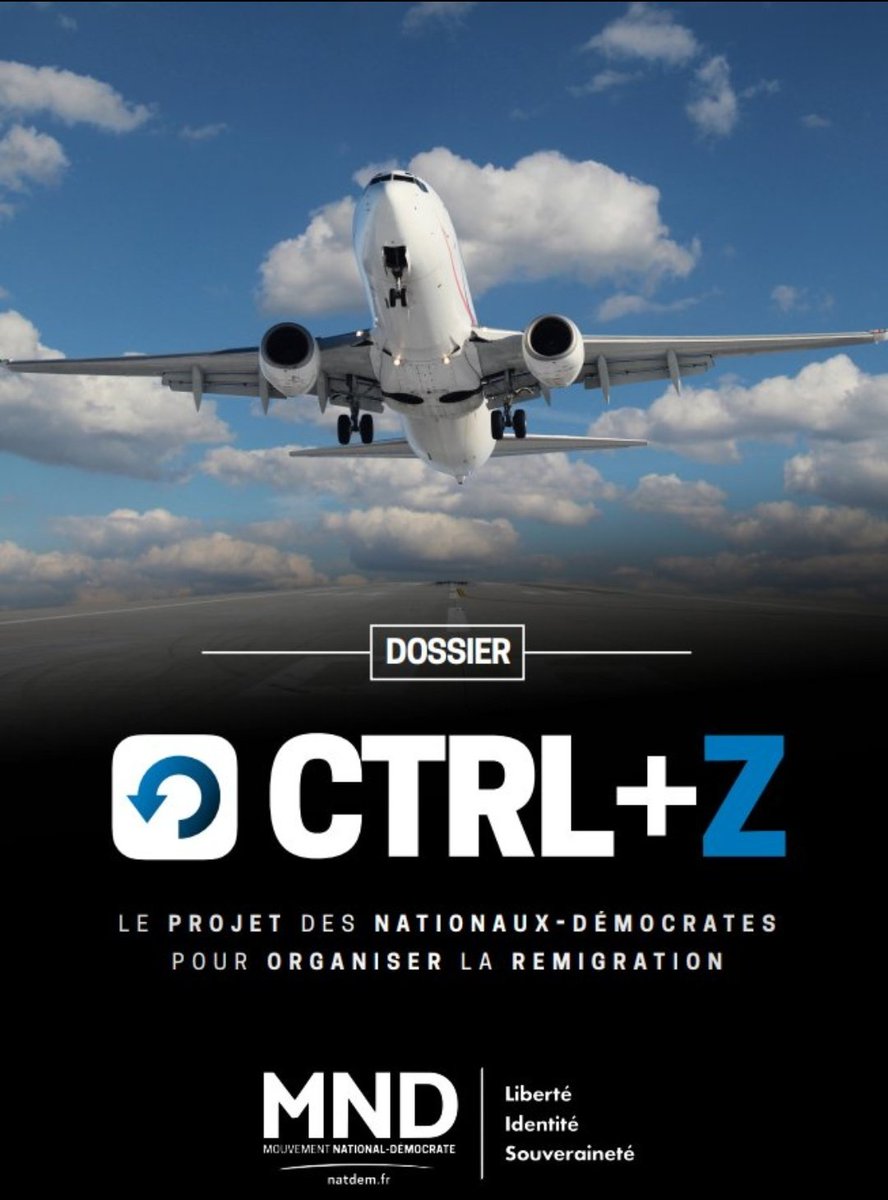 MenthaXPiperi's tweet photo. Le projet de #Remigration s'impose pour tous les fichés S ayant une double nationalité !

Le programme #CTRLZ du @NatDem_fr
Doit être appliqué par le gouvernement français pour protéger notre nation française.
👉https://t.co/xfy7L3xx3J

#MND @vincent_vauclin https://t.co/QrAD0chyxQ