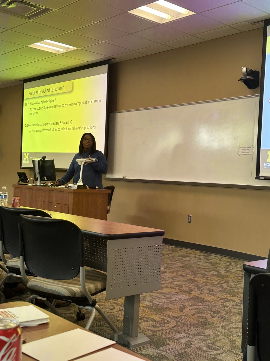 Career Forum 2023 by @UT_CBGS! Great talk by Dr. Latrice Faulkner on the fellowship opportunity at @UMichMedSchool for PhD graduates in life Sciences. @UToledoMed