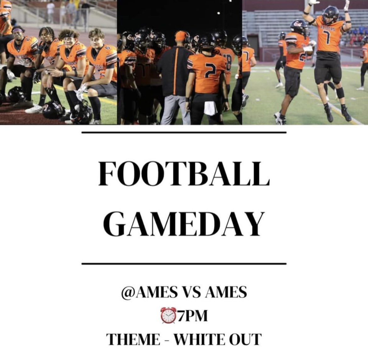Make the trip and cheer on the boys as they aim to take down ames! 🧡🖤#raidernation
