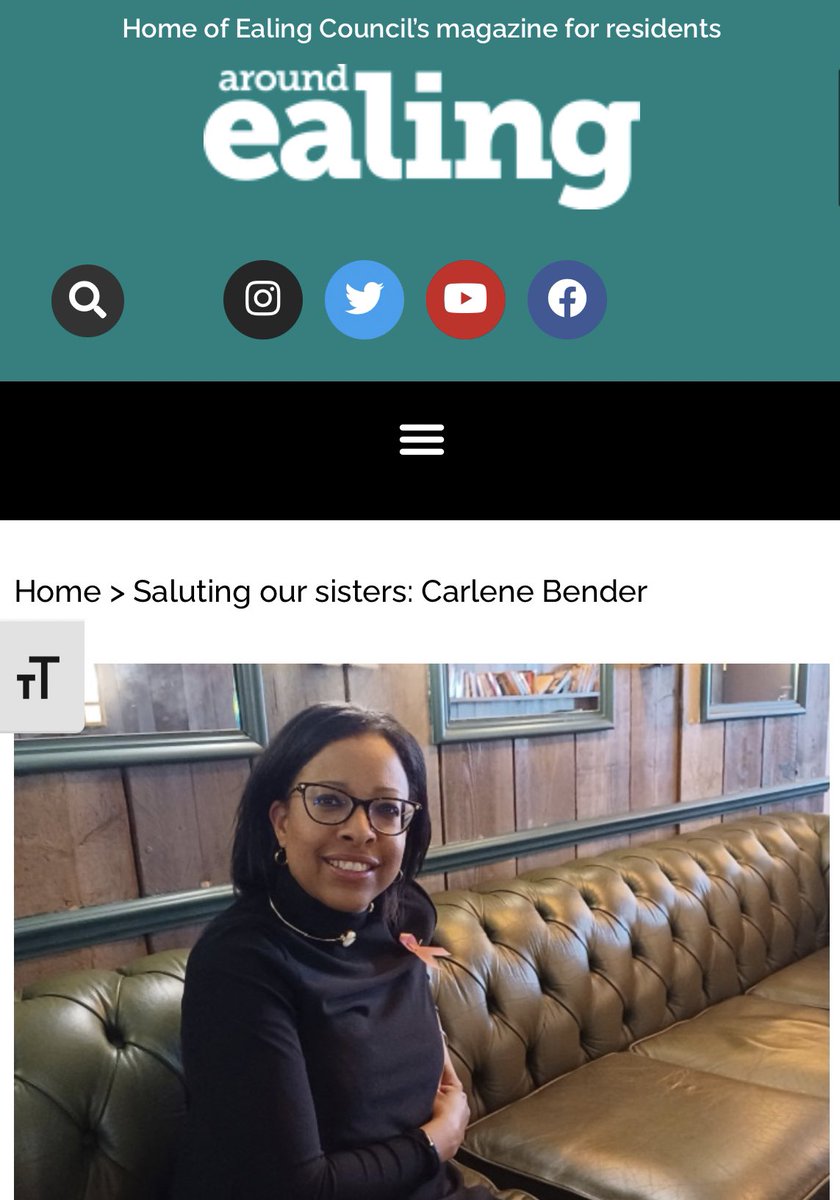 #BlackHistoryMonth 2023 in #Ealing - glad for the opportunity to name and celebrate some of the Black women who have contributed so much to our borough Thank you to @EalingCouncil for choosing me as one of their #BHM2023 interviewees #SalutingOurSisters aroundealing.com/news/saluting-…