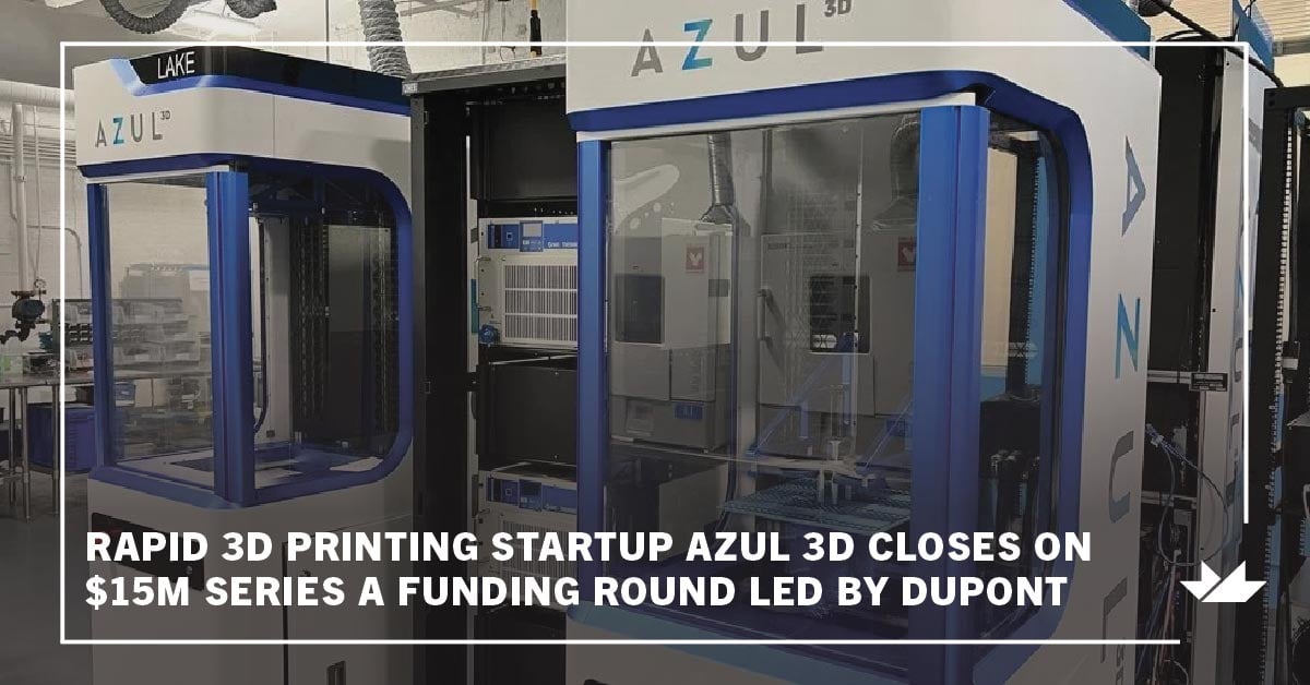 mHUB Member Alumni @azul3d has closed on a Series A funding of $15 million led by @DuPont_News, one of their first and largest customers. Read more: hubs.la/Q025tD2q0 #mHUBMemberMilestones #3Dprinting #manufacturing #SeriesA #prototyping #massmanufacturing